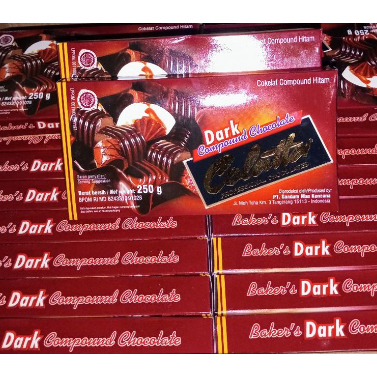 

[♜J45➢] Coklat Batang Colatta 250gr / Cokelat Hitam Compound 250gr/ Dark Compound Chocolate 250gr Only One