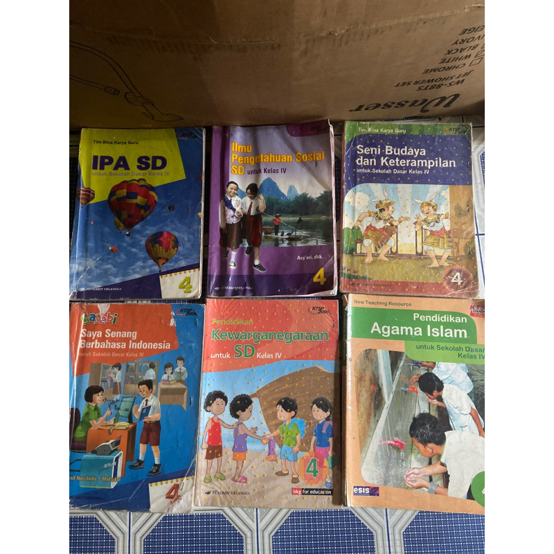 BUKU BEKAS PENERBIT ERLANGGA KELAS 4 SD