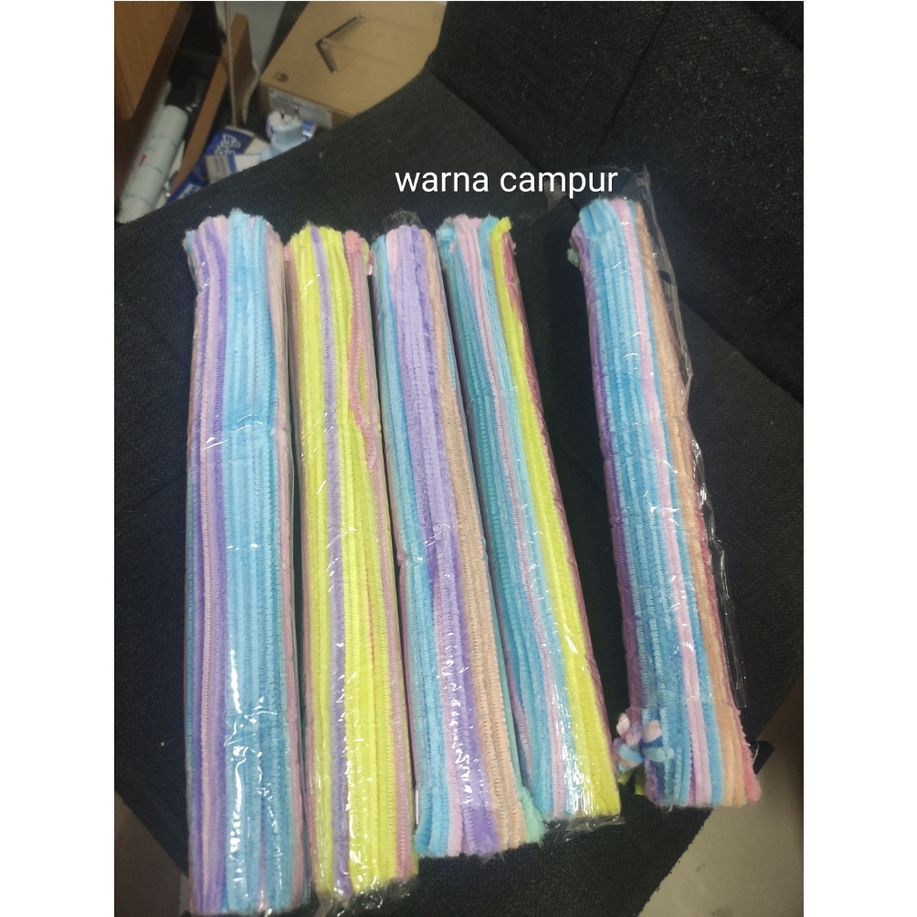 

Ready kawat bulu chanille 6 mm pastel isi 100( keterangan supplier ga dihitung lagi ya) mixed warna 6MQ