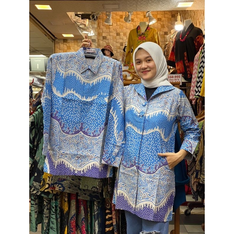 BAJU BATIK TUNIK - BATIK TUNIK SARIMBIT - BATIK TUNIK KATUN SOLO FULL TRICOD