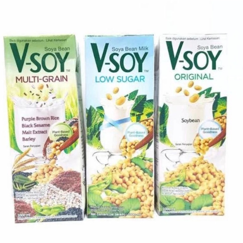 

Re44dy susu vsoy 1 liter multi grain/original/low sugar Terlarizzz