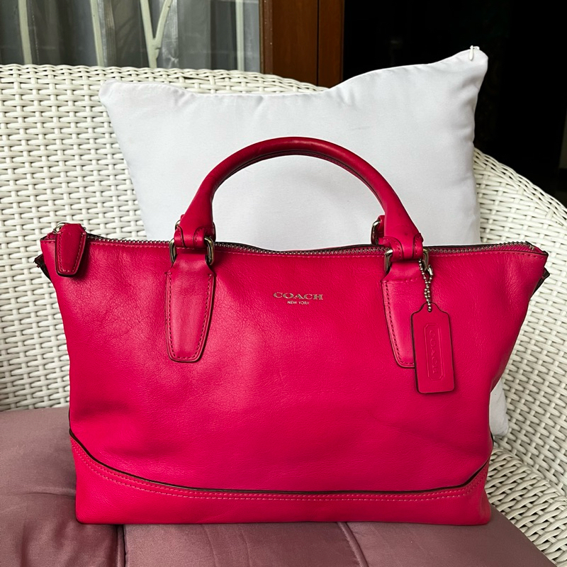 Tas Coach Legacy Tote Bag pink fuchsia (NETT)