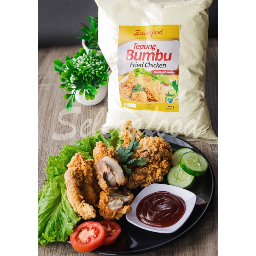 

Terb@tas Tepung Bumbu Fried Chicken Premium Berat 1Kg merk Selerafood Flash Sale
