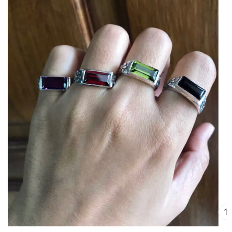 emban cincin perak pria permata perswgi panjang