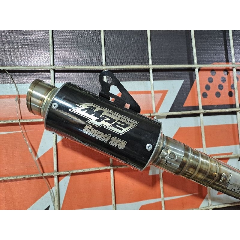 knalpot sonic gtr mp2 muffler type p2 black underbone