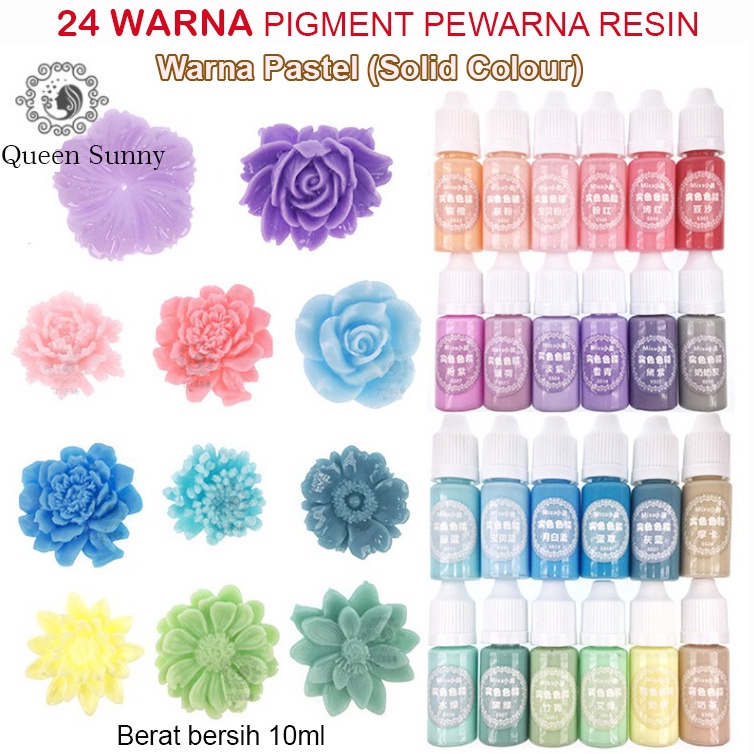 

D!skon Pr0mo PEWARNA RESIN WARNA PASTEL SOLID 10ml Cat Resin Pigment Resin Colouring [218]