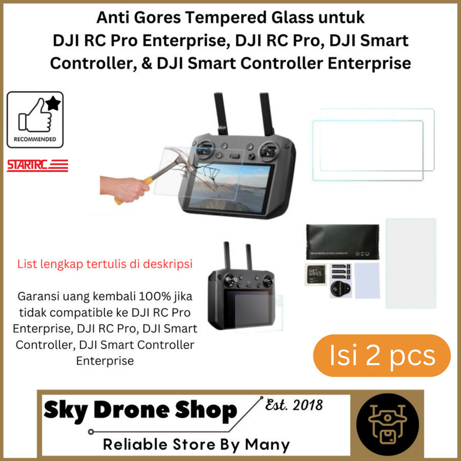Anti Gores Tempered Glass DJI Mavic 3 Enterprise Mavic 3 Thermal Mavic 3 Multispectral RC Pro Enterp