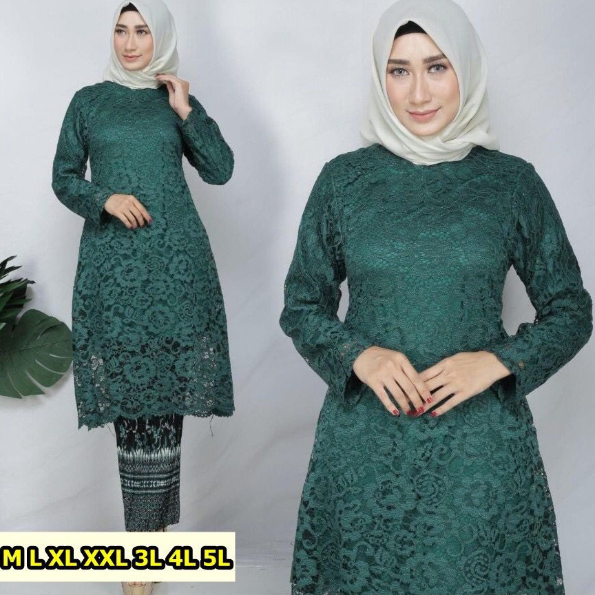 Murah.. SET KEBAYA TUNIK JUMBO/KEBAYA JUMBO M-5XL/ ATASAN TUNIK JUMBO/ GAMIS WANITA/ KEBAYA BIG SIZE
