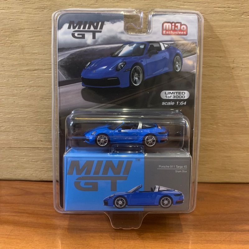 MINIGT 610 PORSCHE 911 TARGA 4S SHARK BLUE (BLISTER) LHD MINI GT