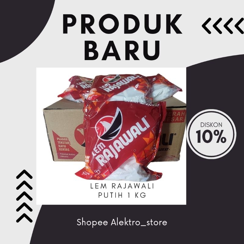 LEM RAJAWALI PUTIH 1 KG || LEM KAYU 1 DUS ISI 12 PCS