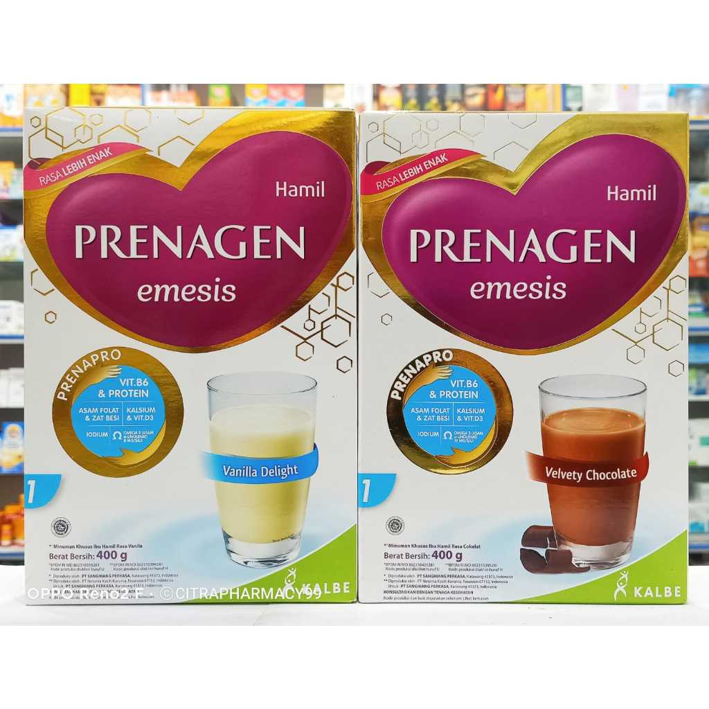 Prenagen 𝐄𝐌𝐄𝐒𝐈𝐒 𝟑𝟔𝟎𝐆𝐑 All Varian - Susu Ibu Hamil Trimester 1