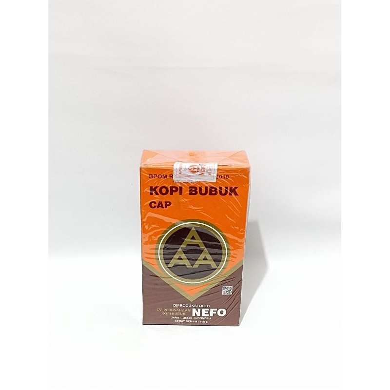 

Kopi AAA 500 Gram Nefo Kopi Bubuk Hitam Khas Jambi