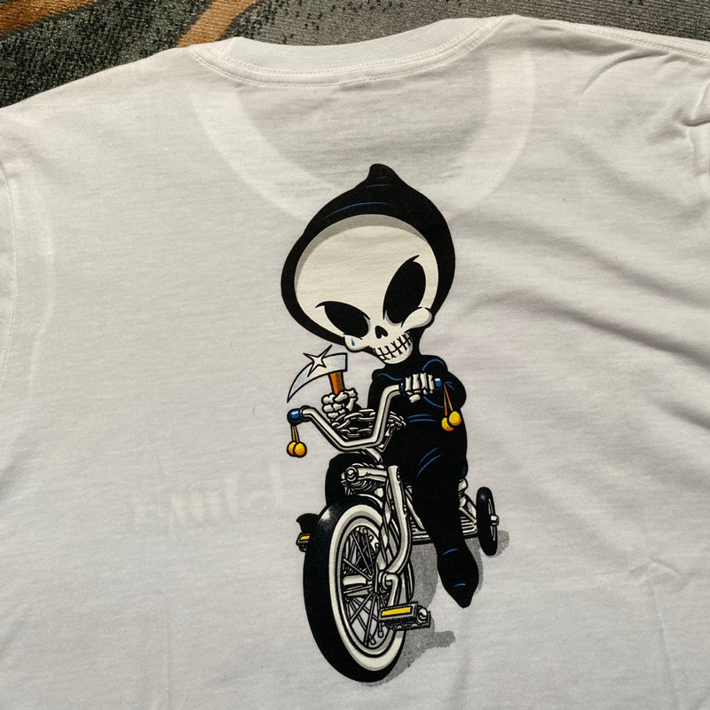 BLIND SKATEBOARD TRICYCLE T SHIRT WHITE