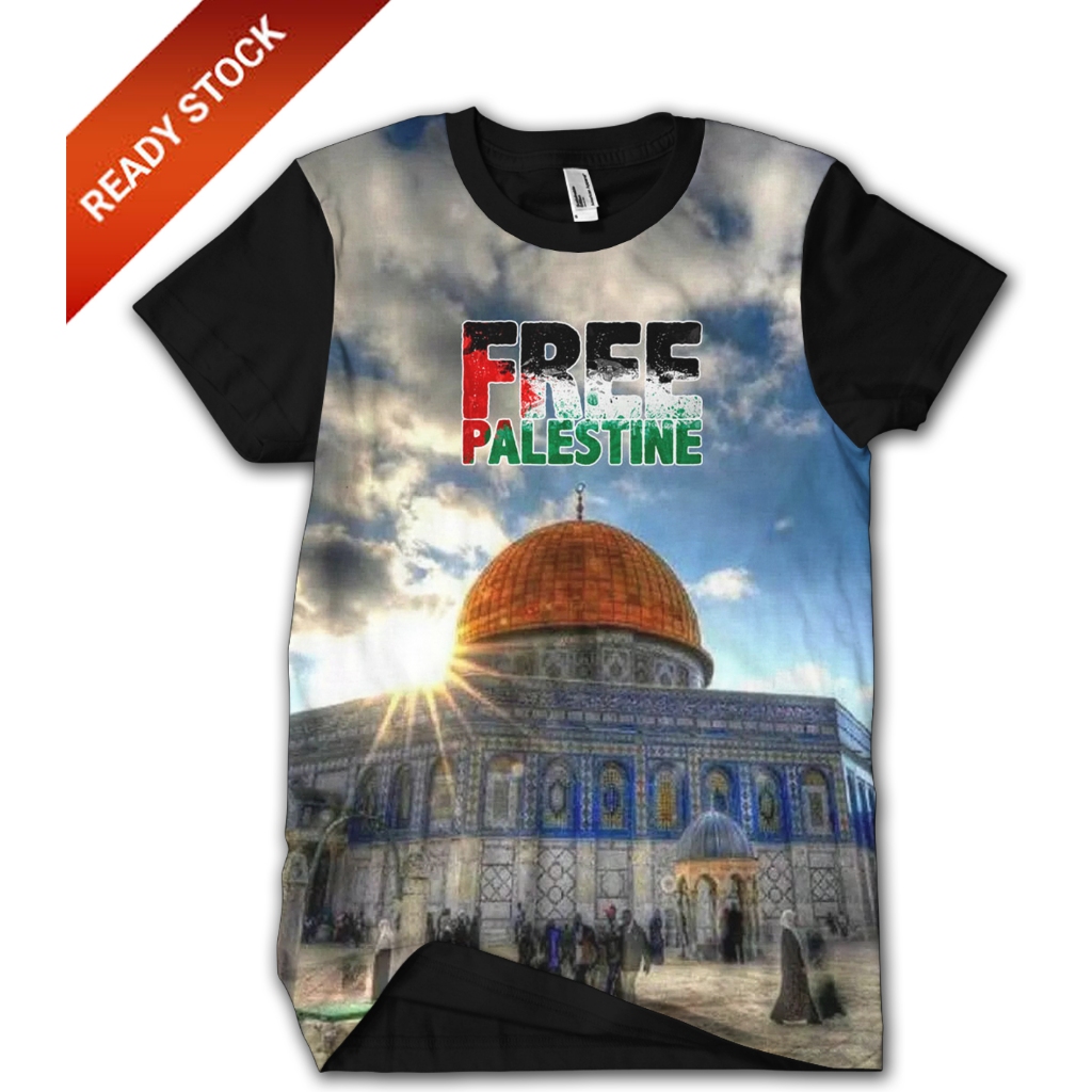KAOS PALESTINA Full Print Baju T-SHIRT 3D Premium