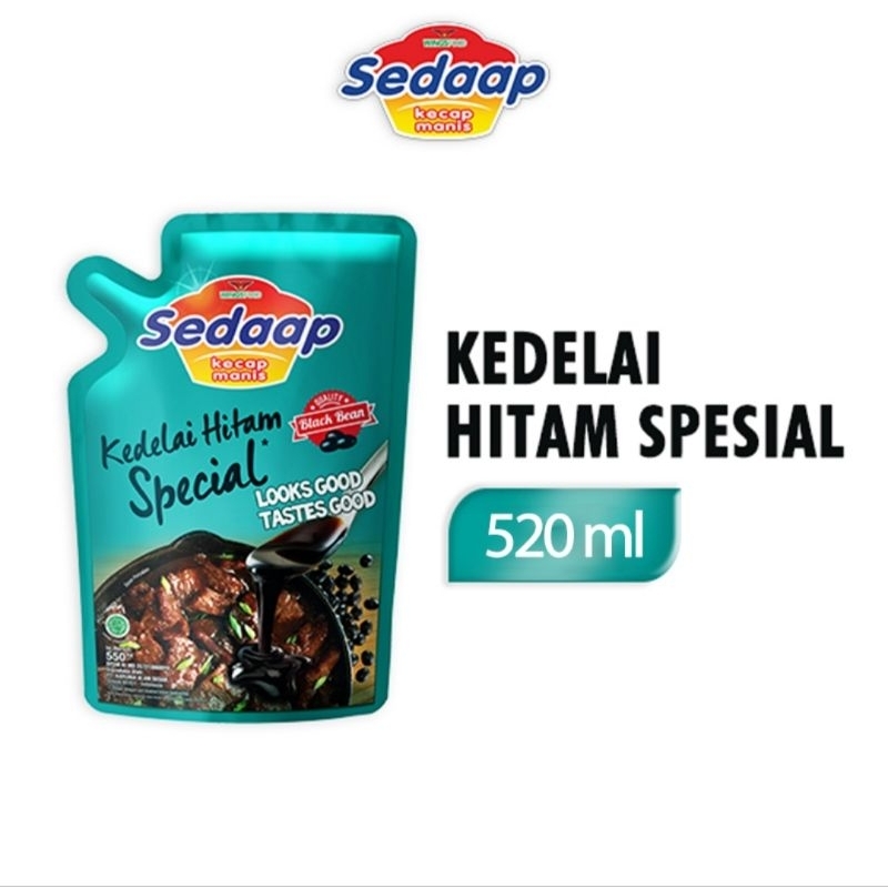 

Sedaap Kedelai Hitam Special Kecap manis Pouch [520 mL]