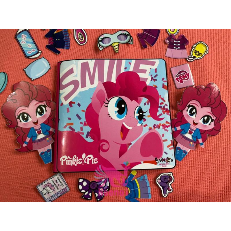 PAPERDOLL Edisi PINKiE PIE SMILE Mainan Edukatif Anak FULL LAMINASI GLOSY