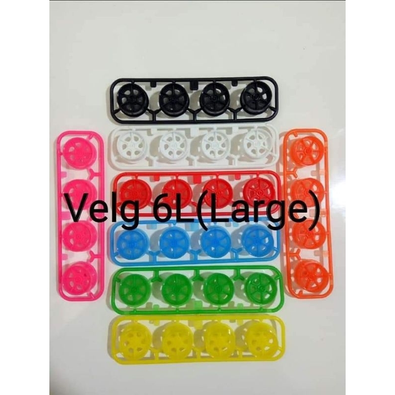 REP TAMIYA Velg Fin Large / Velg 6 Pin Large / Velg 6L Spoke Plastik