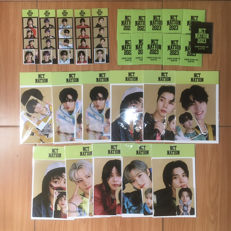 [READY STOCK OFFICIAL] NCT NATION 2023 photo set tc trading card green ver sealed lucky draw 50k won