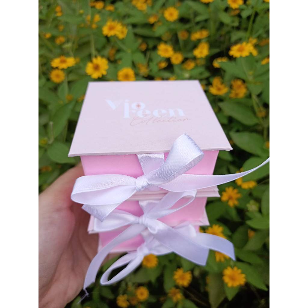 

Gift BOX 8x8x5cm || Custom Design || Kotak Kado accesories || hampers || Kotak Perhiasan