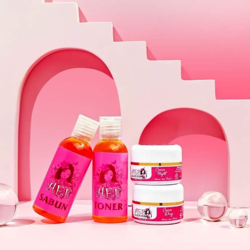 Cream Aef Super glowing original 100℅/paket perawatan wajah