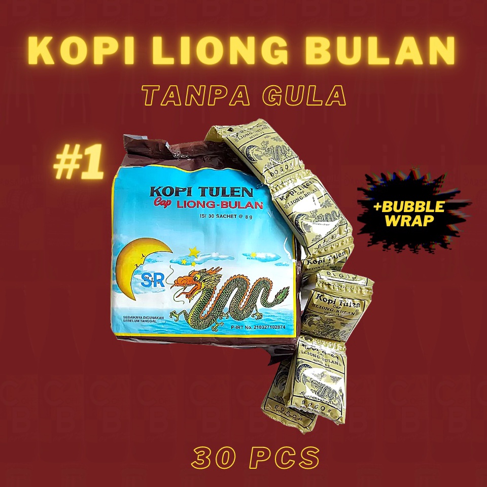 

H4rga Pr0mo LIONG Kopi Liong Tanpa Gula 30 pcs Ukuran Kecil Dijamin Murah