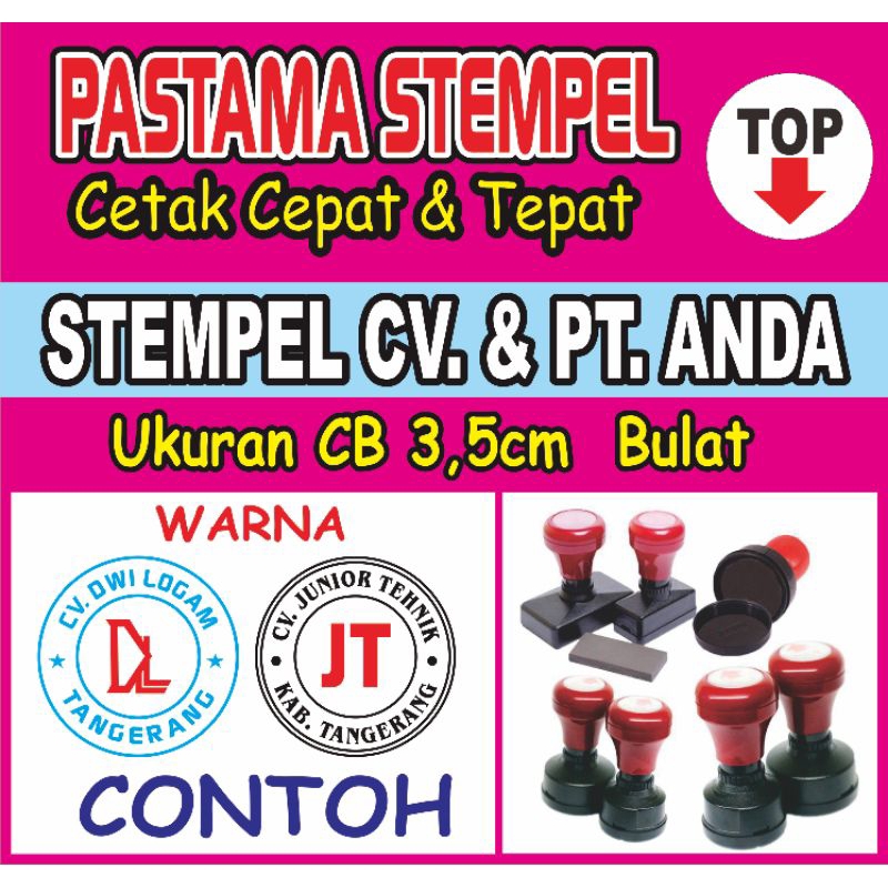 

STEMPEL OTOMATIS BUAT PT. & CV. ANDA