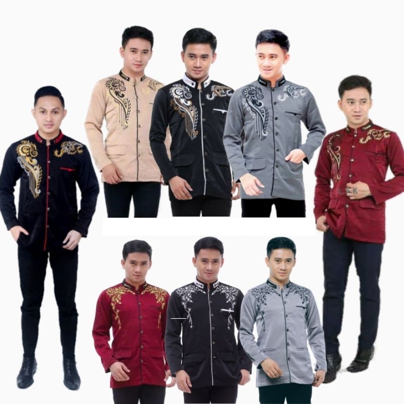 Jasko Bordir Motif Jas Koko Polos Hightwis Tebal Halus