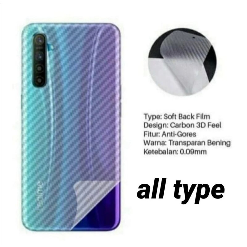 sekin karbon Vivo Y20 Y12S Y20s Y20I pelindung belakang hp anti jamur