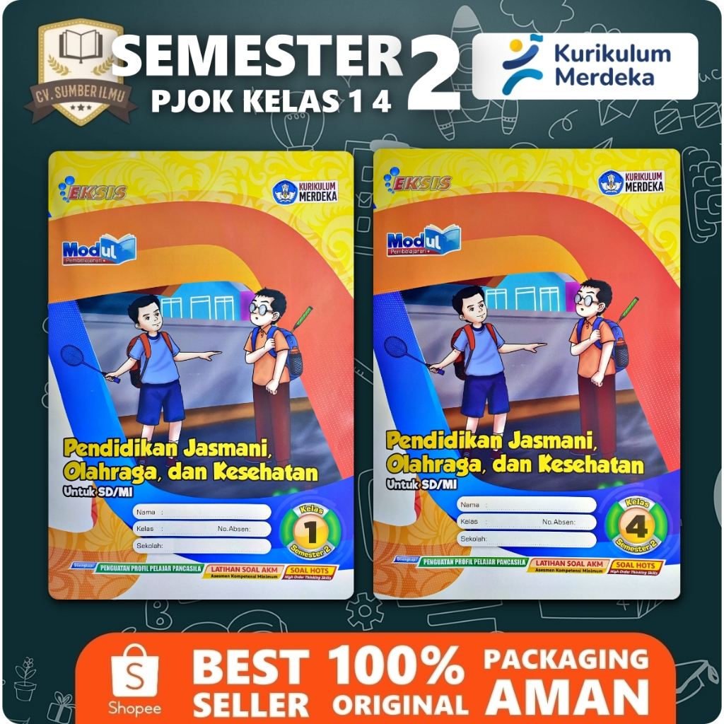 LKS PJOK PENJAS KELAS 1 4 KURIKULUM MERDEKA SEMESTER 2 | EKS