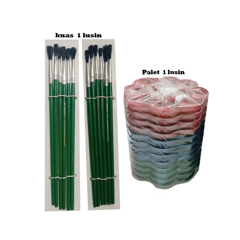 

[¶E57@] Paket alat lukis Koas palet Styrofoam cat dan jagrak nya Promo Termurah