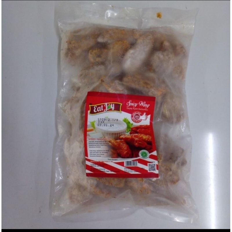 

Eatjoy Spicy Wing 1 kg Bogor Frozen