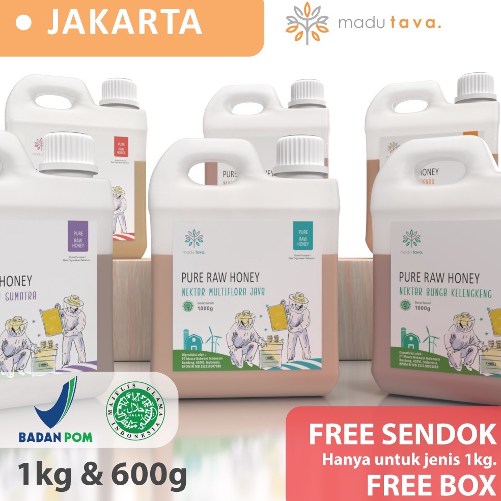 

6LQ Madu Murni Asli Tava Grade A Variant Nektar 100% Alami Pure Natural Raw Honey Minuman Kesehatan clh7u