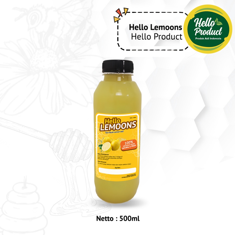 

[COD N090] Hello Lemoons - Sari Lemon Segar Asli 500 ML 00hyo