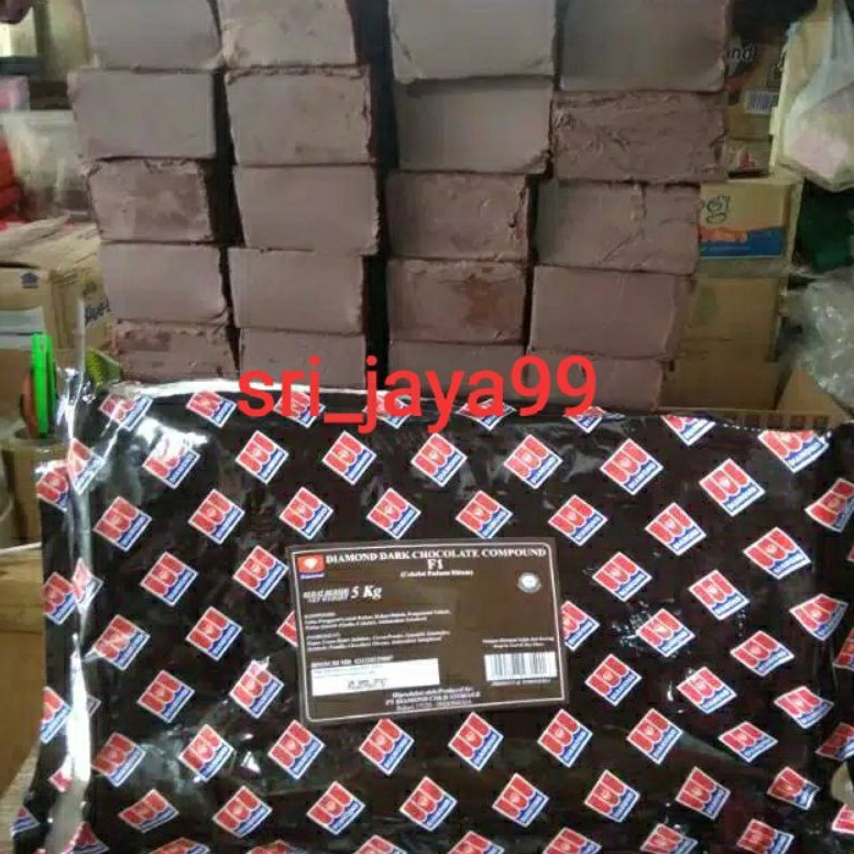 

9AP Coklat es kulkul Coklat Diamond Dark Compound Kurleb 250gr Model #Terbaru (