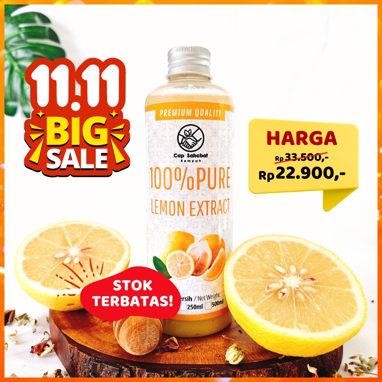 

DiSk0n 250ml Pure Lemon Extract / Sari Lemon Murni / Jus Lemon Murni 100% PREMIUM QUALITY Sale of Day