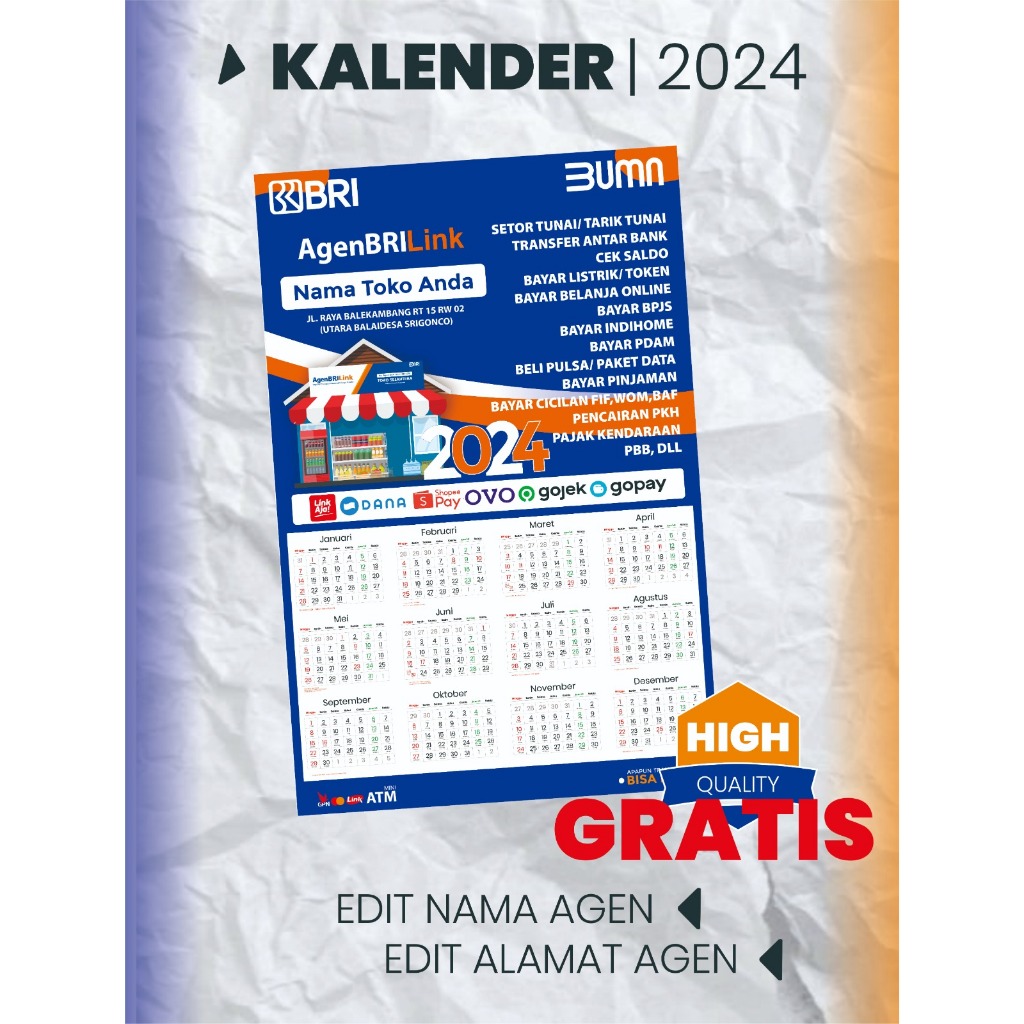 

KALENDER BRILINK /KALENDERDINDING