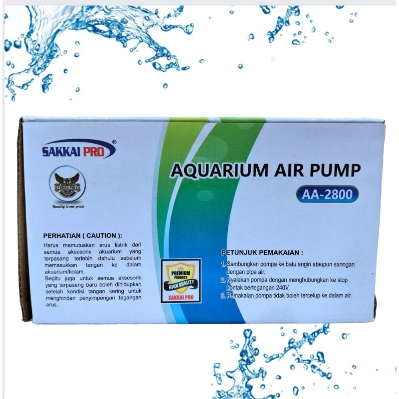 SAKKAI AA 2800 Airpump Aerator Pompa udara oksigen satu lubang