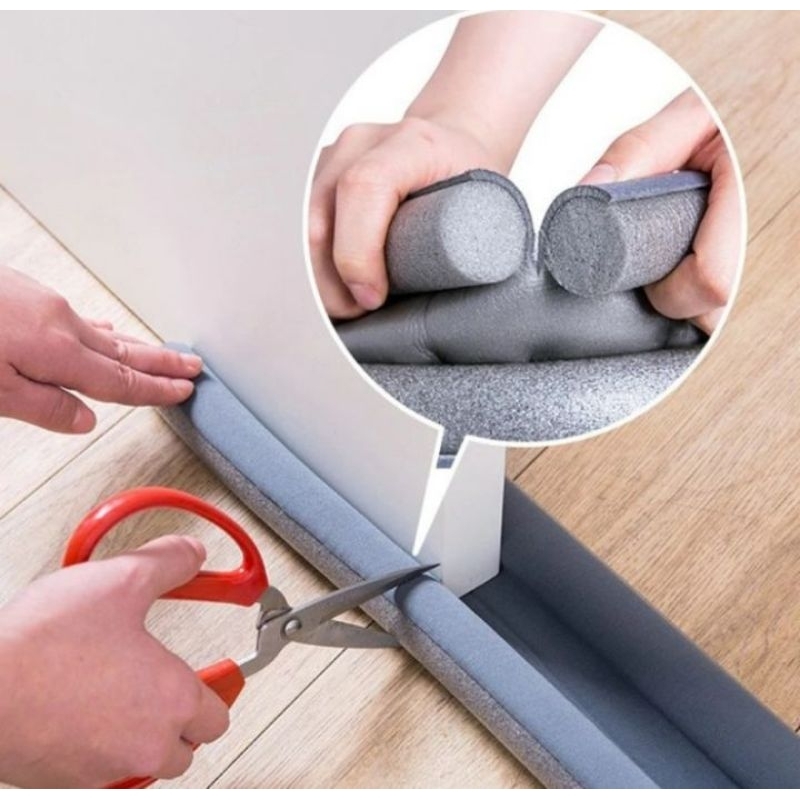 Lis Penutup Celah Bawah Pintu /Penghalang Debu Serangga Air Hujan / Angin