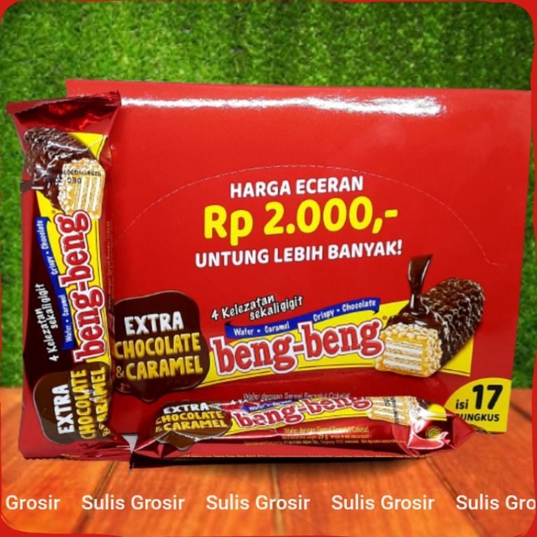 

T3rkini beng beng extra chocolate caramel 25gr 1 Box isi 17 pcs [130]