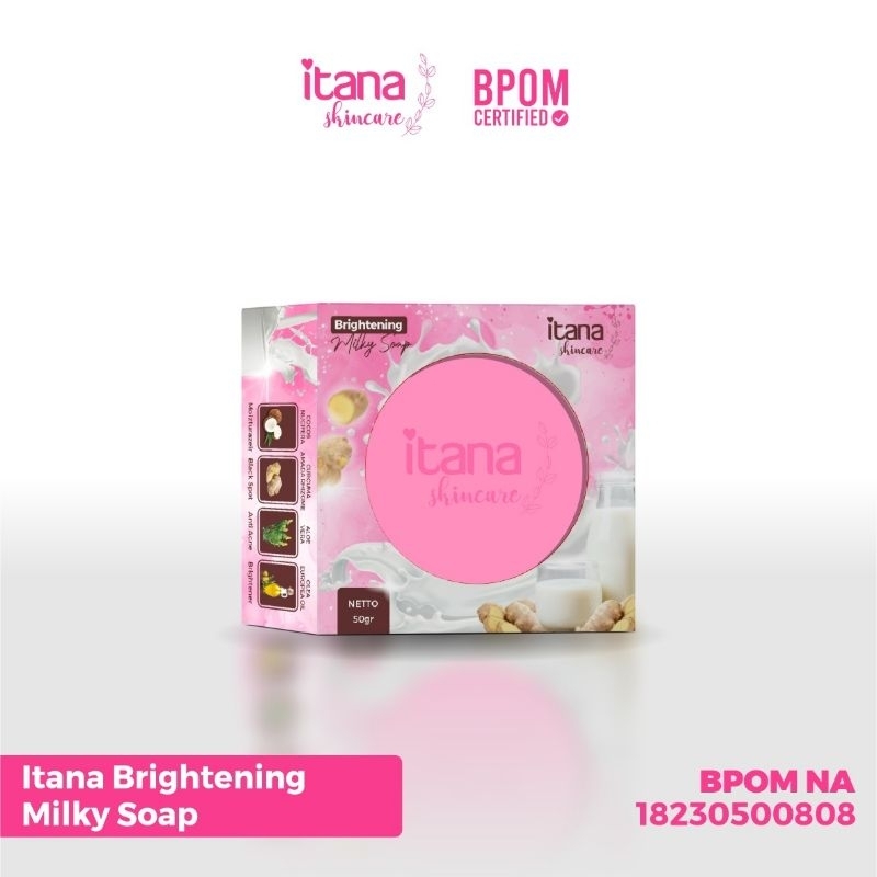 Itana Brightening Milky Soap / Sabun Pink Itana Skincare