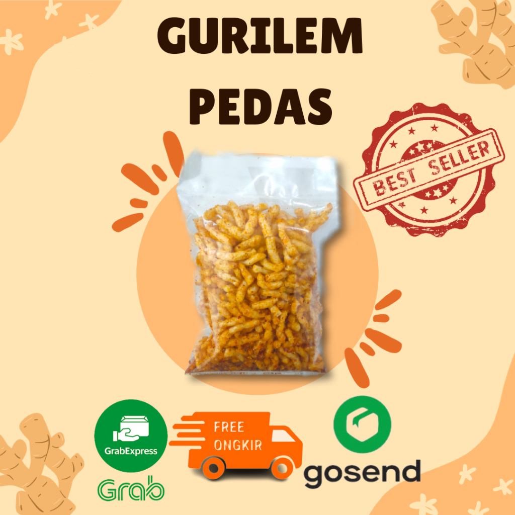 

Kerupuk gurilem - Kerupuk gurilem gurih pedas Snack Bandung