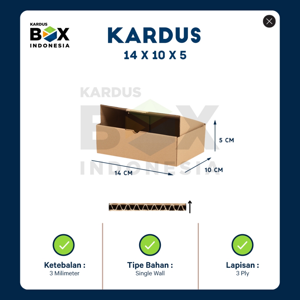 

Kardus Makanan Box Diecut Pizza Polos 14 X 10 X 5 cm