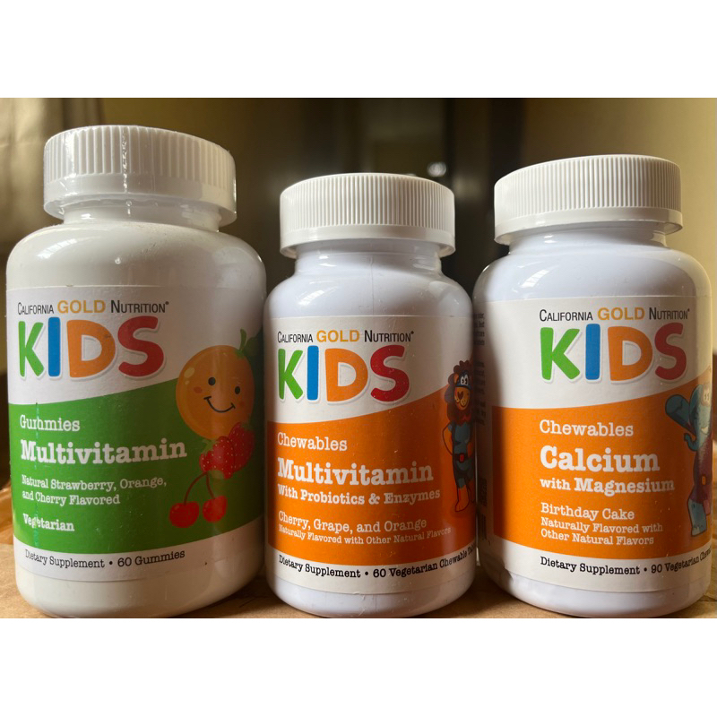 Multivitamin Anak California Gold Nutrition Kids Nutrition Multivitamin, Calsium, Zinc , Propolis Ec