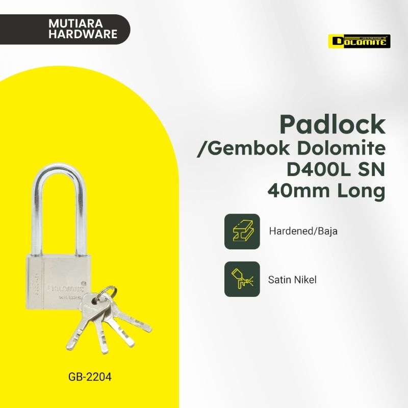 Gembok pintu rumah dolomite 40mm murah GB 2204