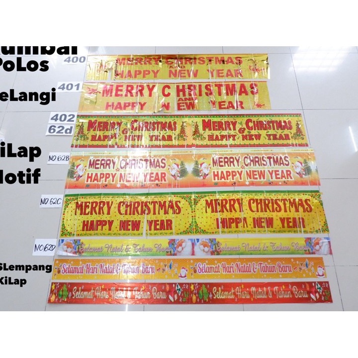 Beli Sekarang - Hiasan natal Tulis merry christmas 2meter kode 402 / 62b / 62c