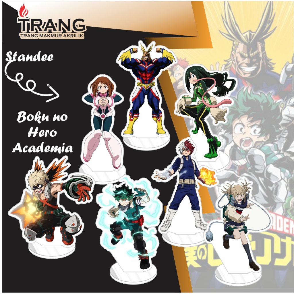 Standee Figure Akrilik Boku No Hero Academia / Standing Action figure Acrylic Boku No Hero Academia