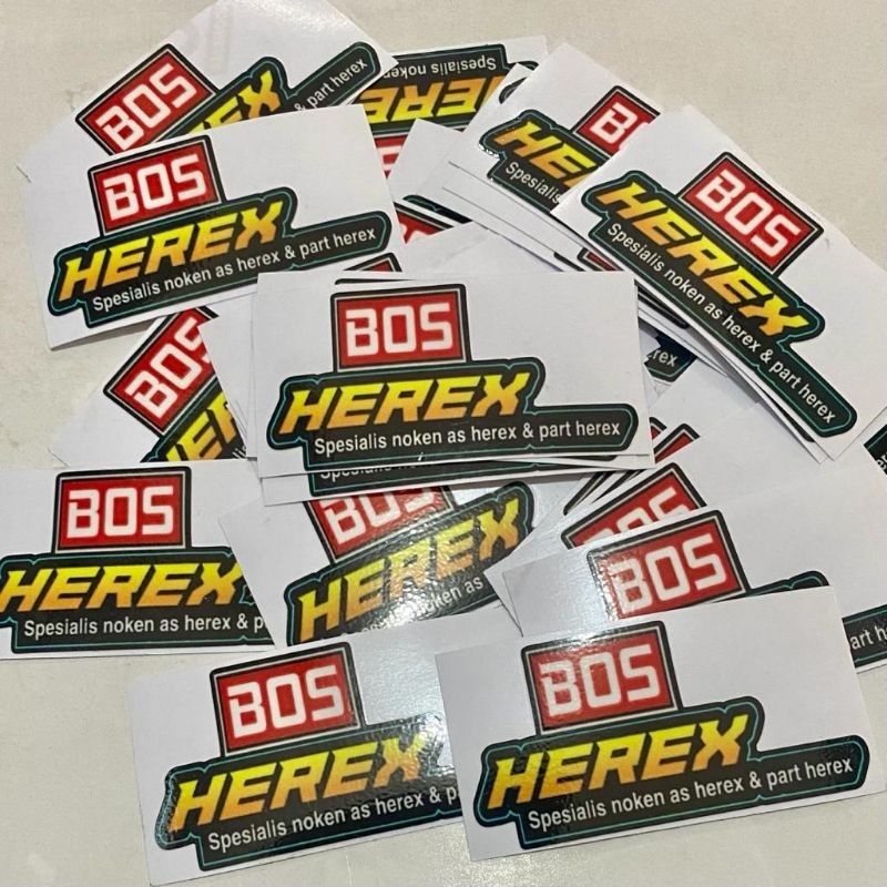 STIKER BOS HEREX STIKERNYA MOTOR BALAP
