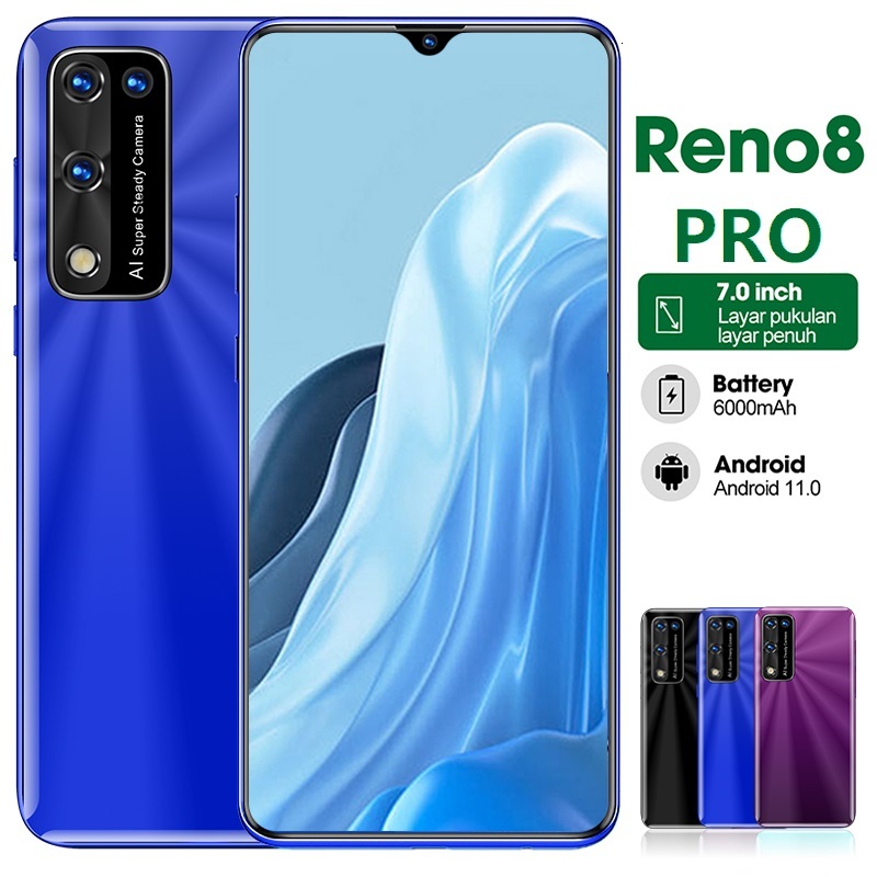 Rui Gu Reno 8 Pro Layar 7 inch HD Kamera 4G LTE 5G WIFI Bagus jaringan hp murah android