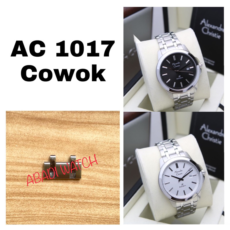 Sambungan Tali Rantai Jam Tangan Alexandre Christie Original AC 1017 Cowok