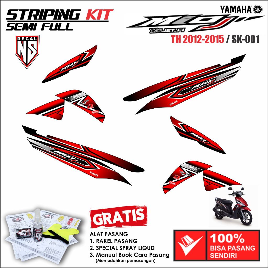 STRIPING MIO J 2012 - Stike Variasi Mio J 2012